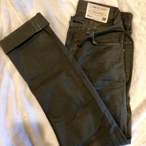 Rag & bone men’s green slim straight pants RB 15x